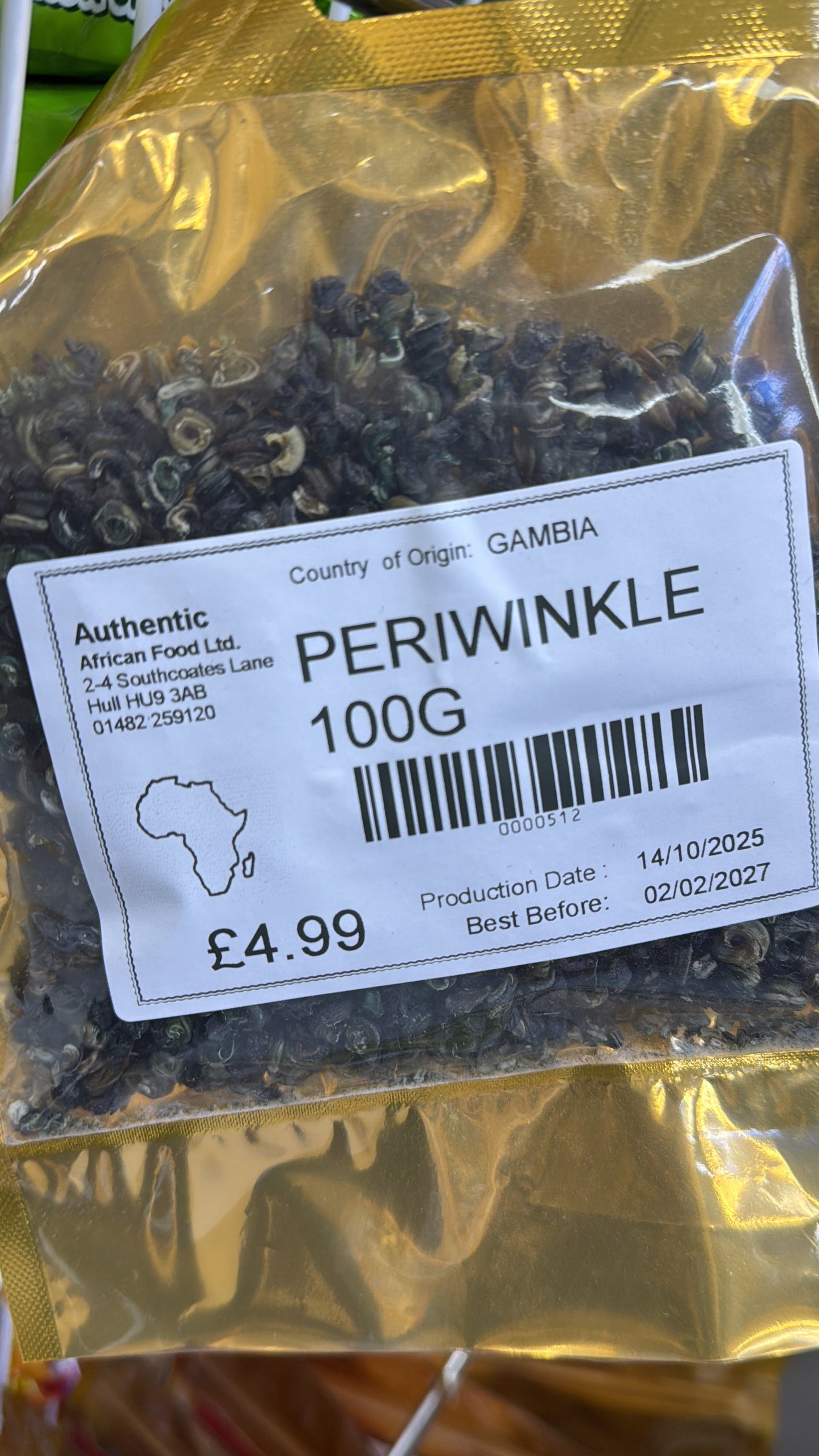 Dry periwinkle 100g