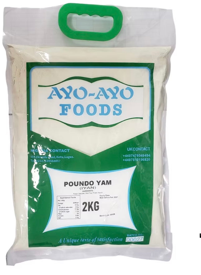 Ayo Ayo pounded yam.