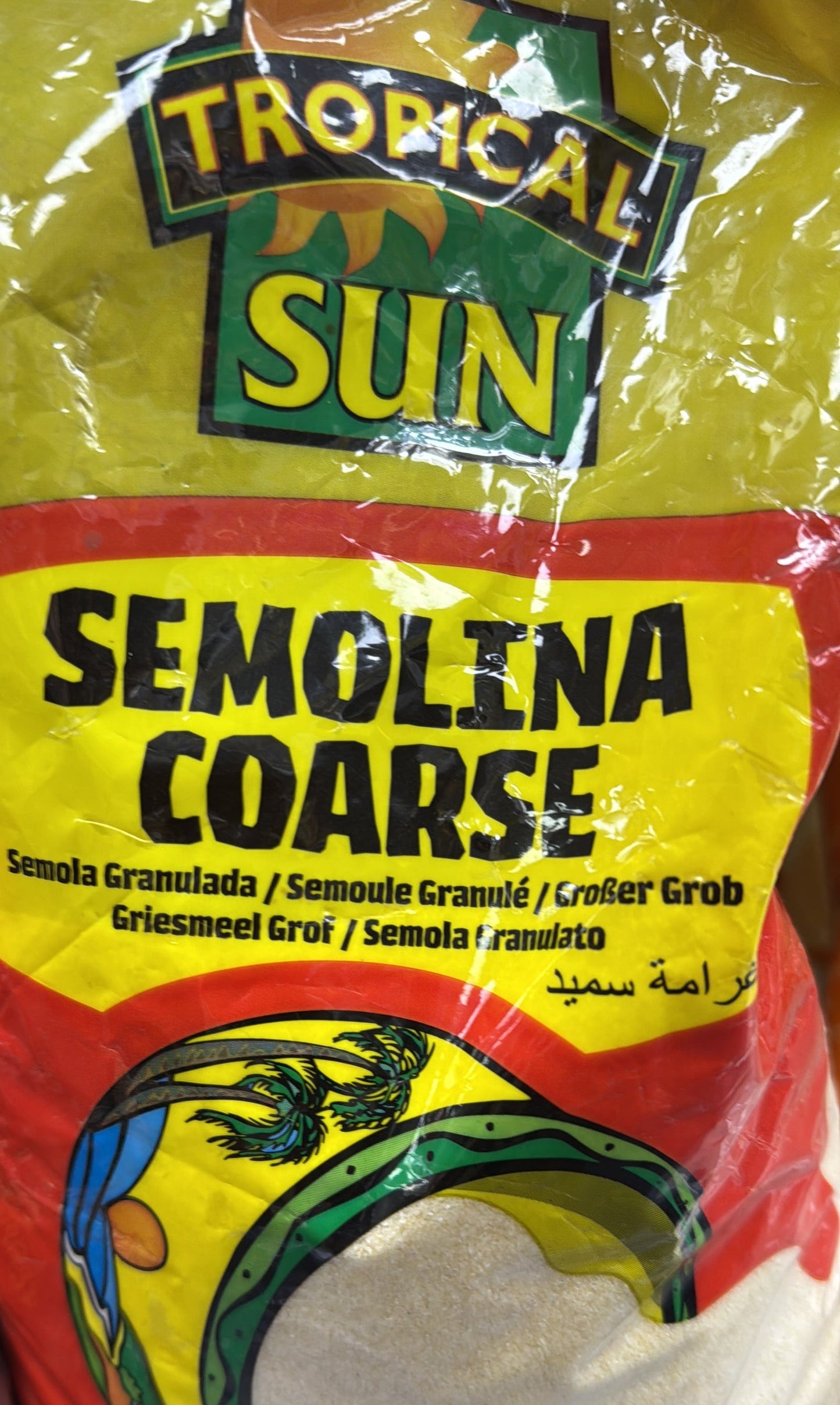 Tropical sun semolina coarse