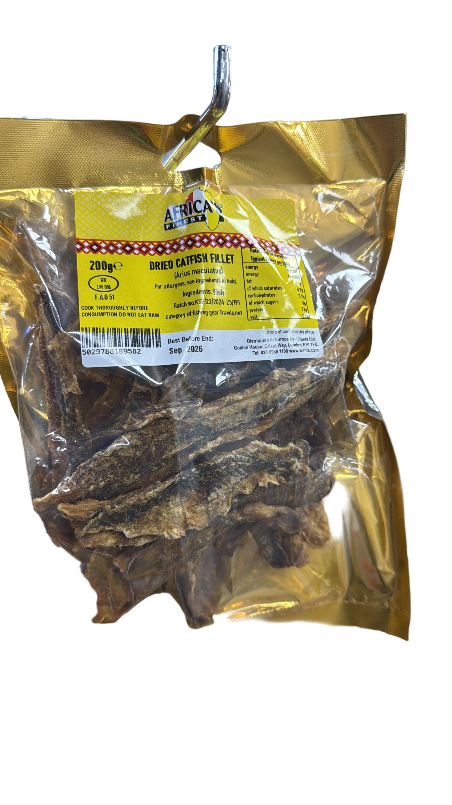 African finest dry catfish fillet