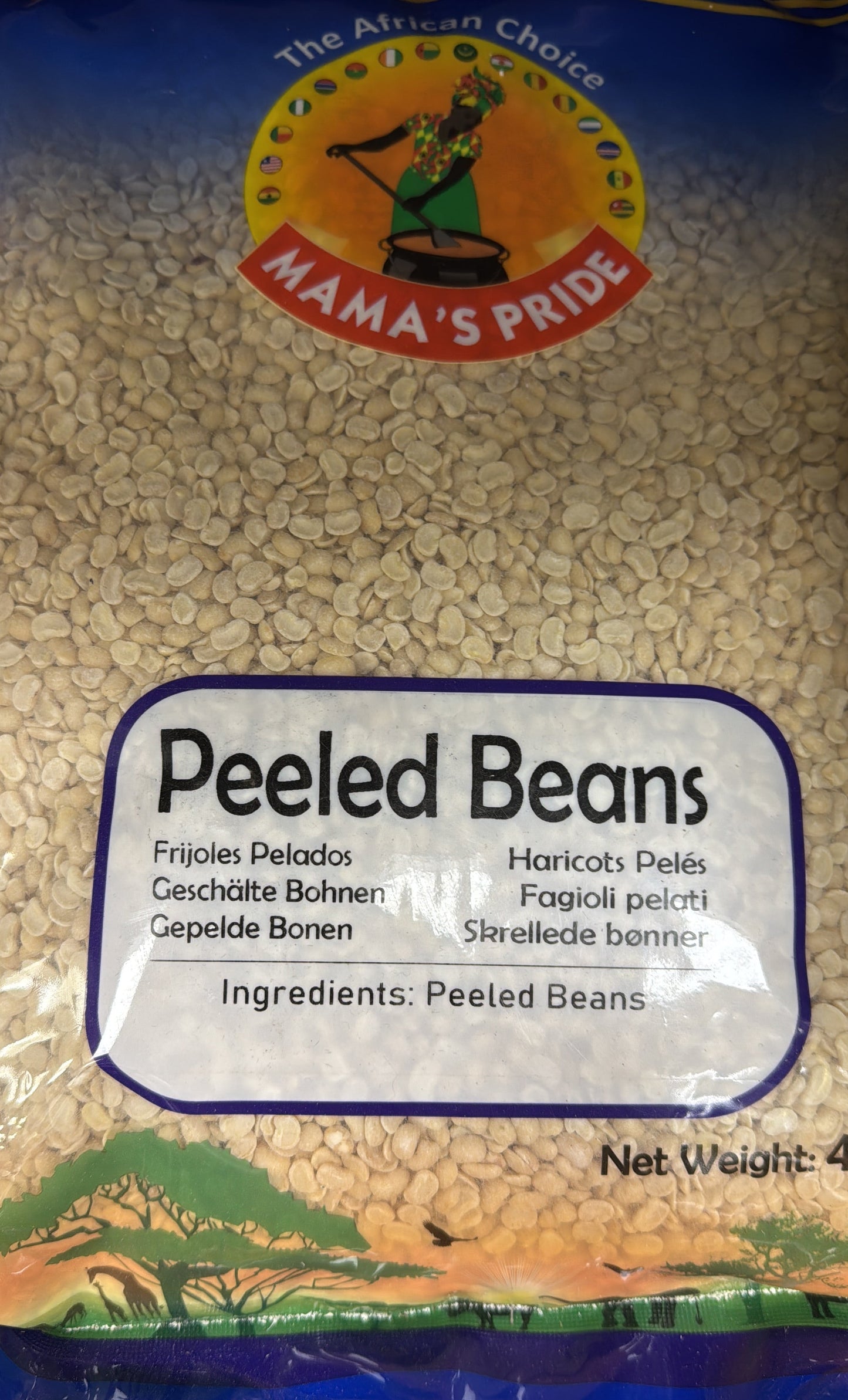 Mama’s pride peeled beans
