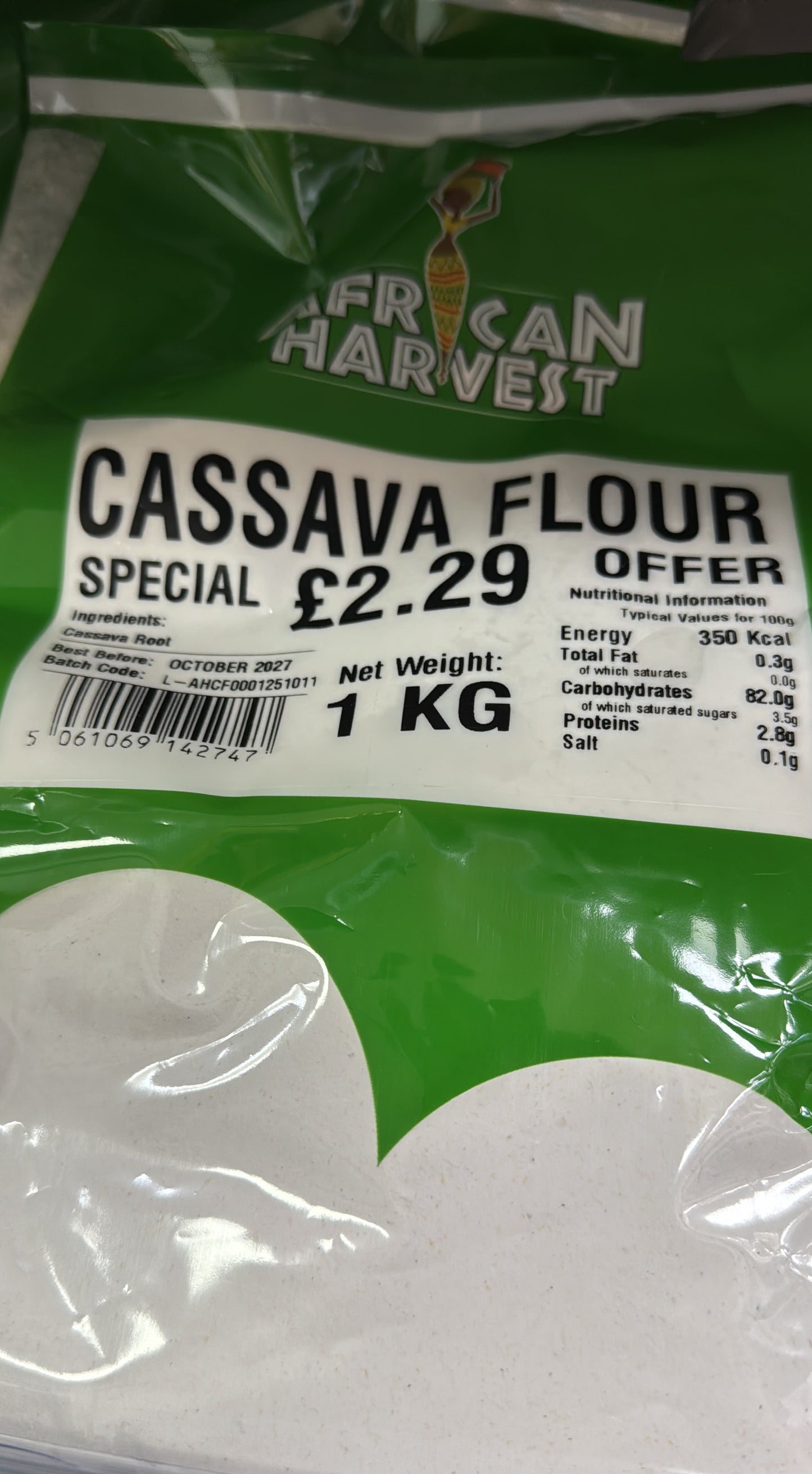 African harvest cassava flour
