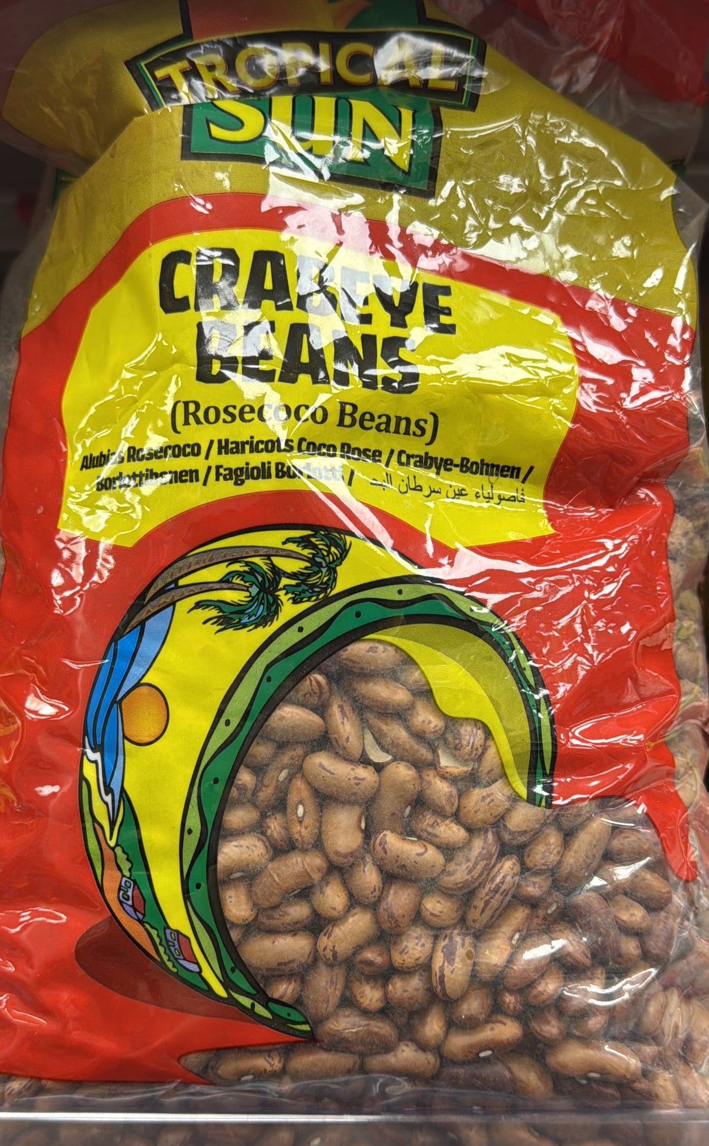 Tropical sun crab eye beans