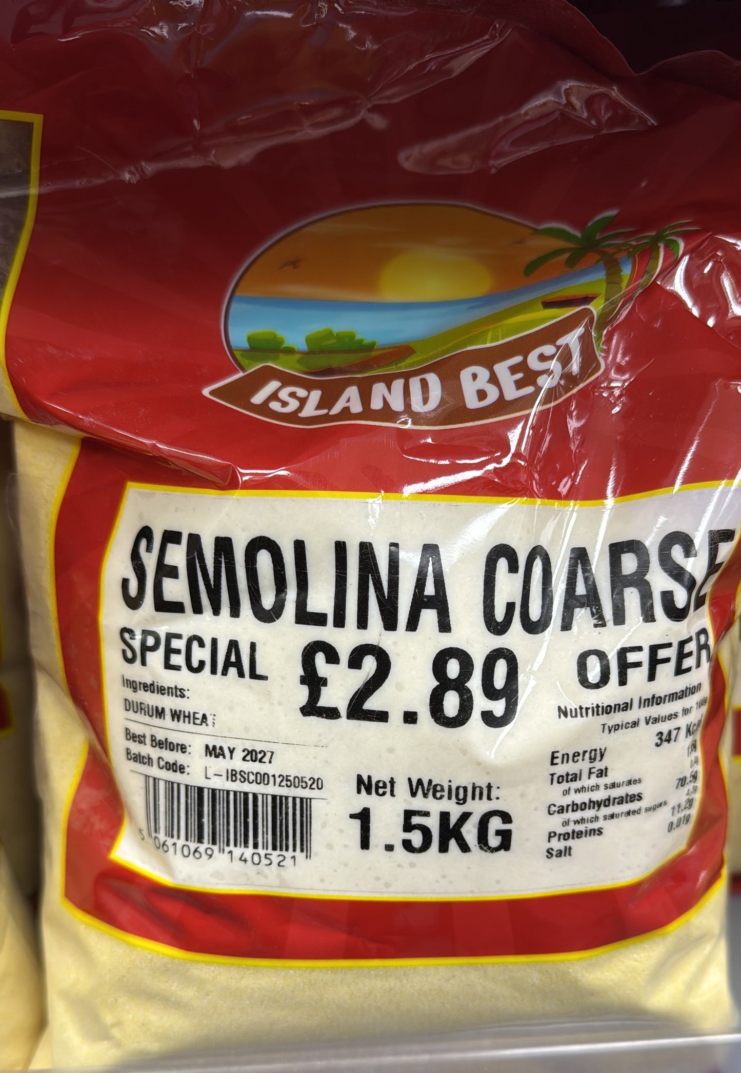 Island best semolina coarse