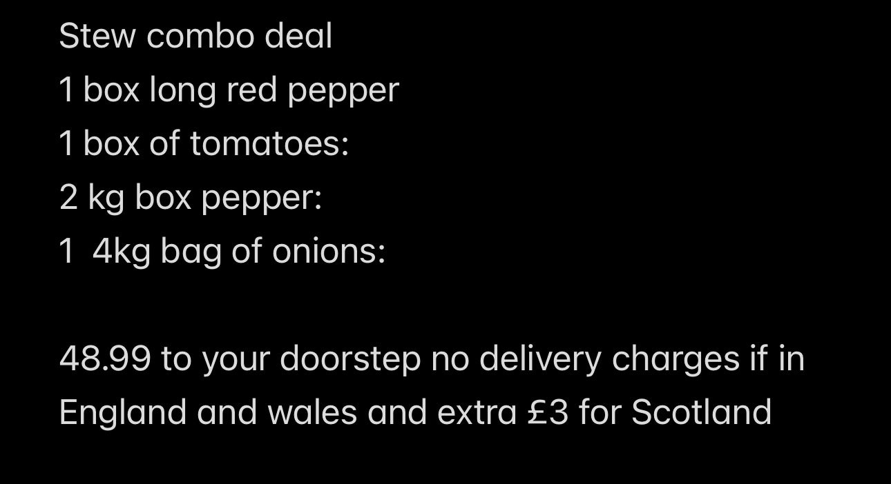 Stew combo deal