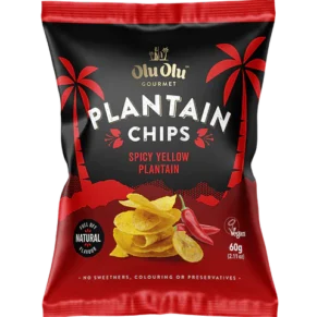 Olu Olu Spicy yellow Plantain chips