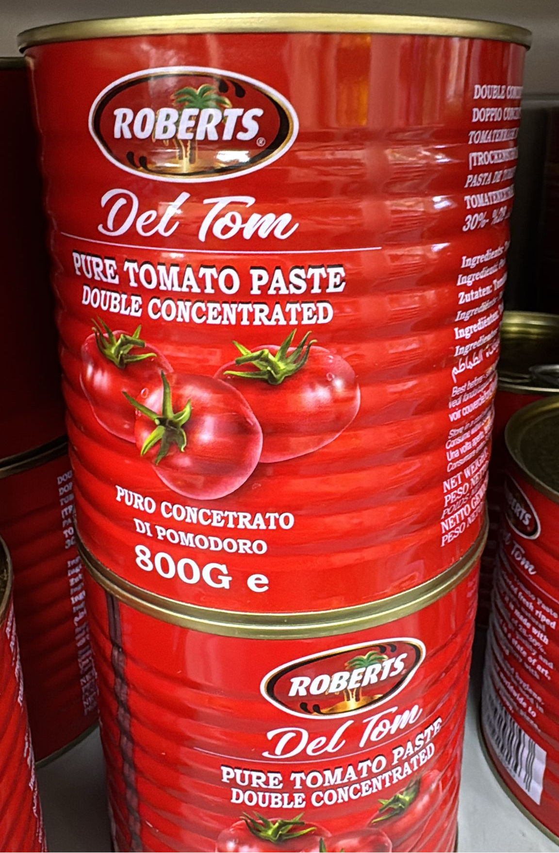 Roberts Del Tom Pure Tomato paste